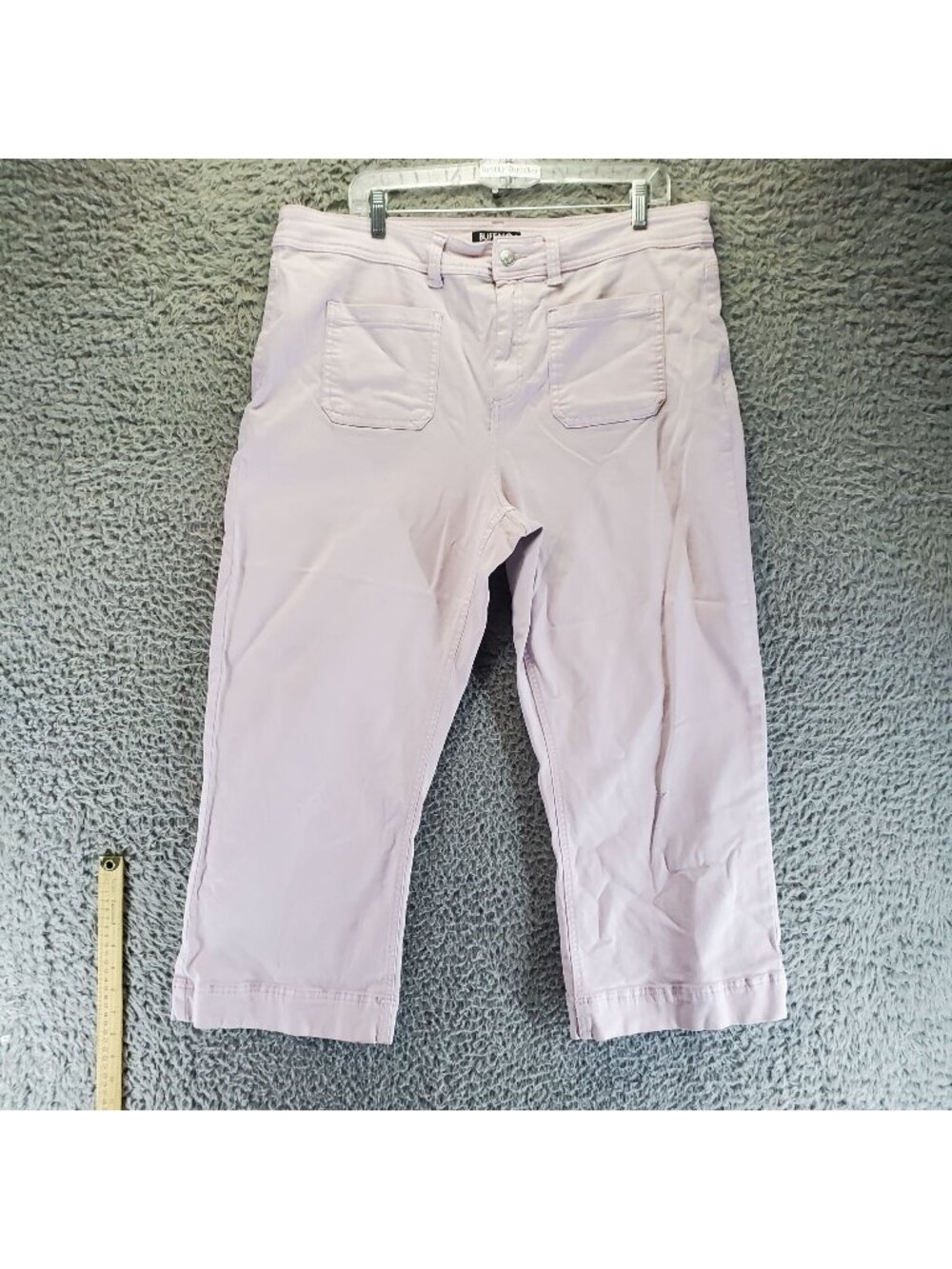 Buffalo David Bitton Pants Womens Size 16 Lilac Purple Brigette High Rise Crop